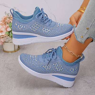 Solara | Glitzernde Keil-Sneaker