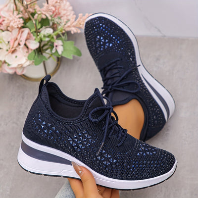 Solara | Glitzernde Keil-Sneaker