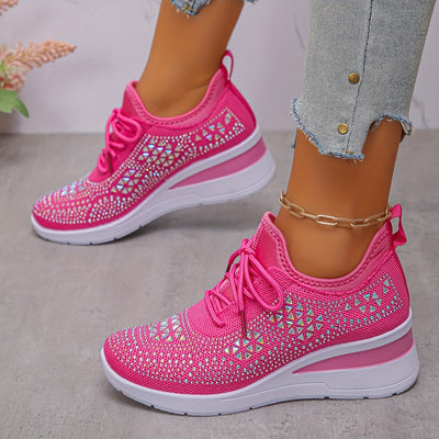 Solara | Glitzernde Keil-Sneaker