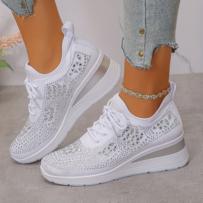 Solara | Glitzernde Keil-Sneaker