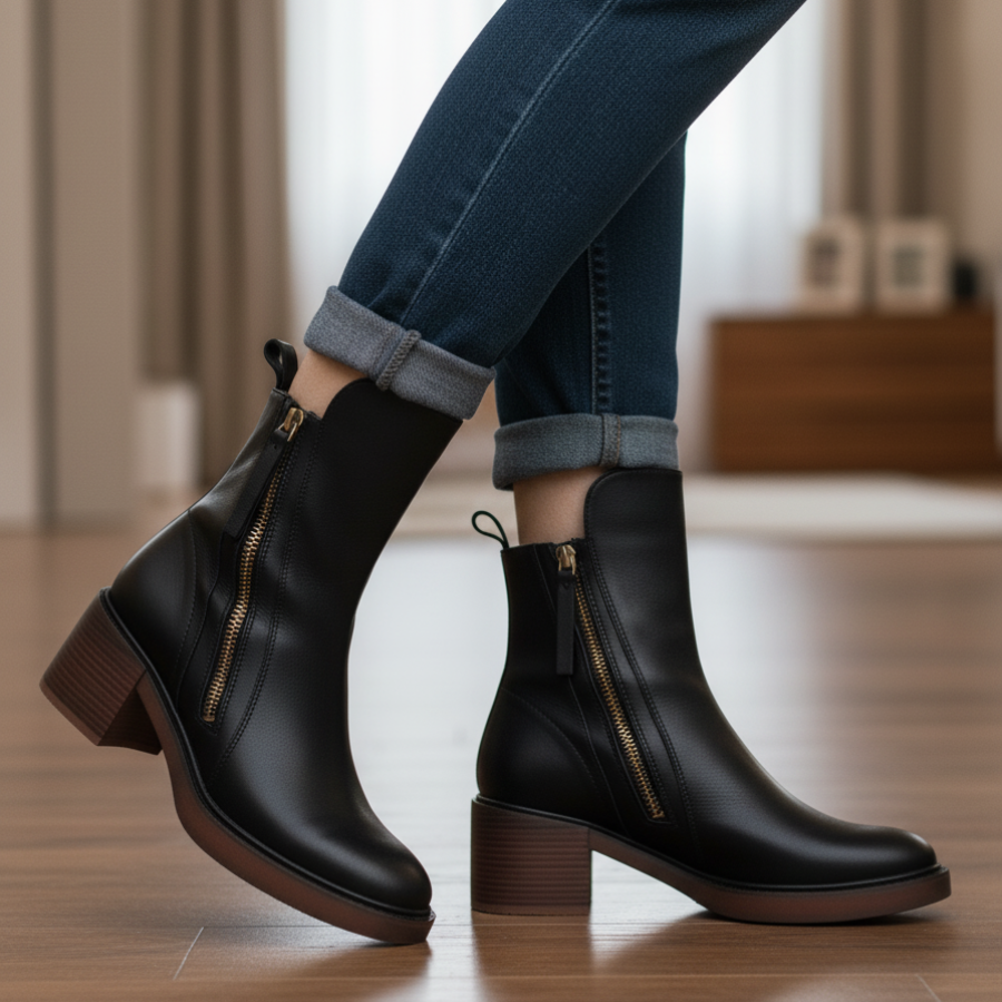 Marcelline | Elegante Lederstiefel mit mühelosem Tragekomfort
