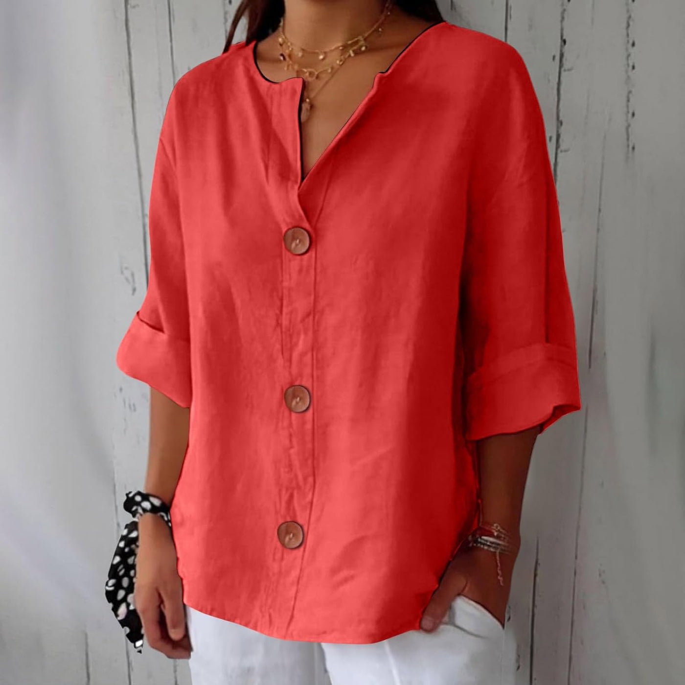 Clara | Casual Linen Blouse