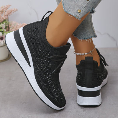 Solara | Glitzernde Keil-Sneaker
