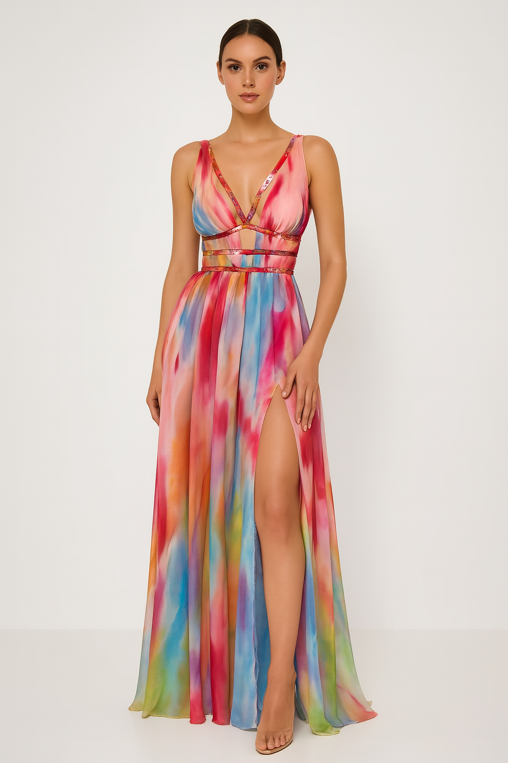 Flora | Painted Maxi Dress