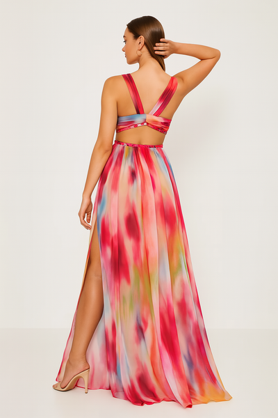Flora | Painted Maxi Dress