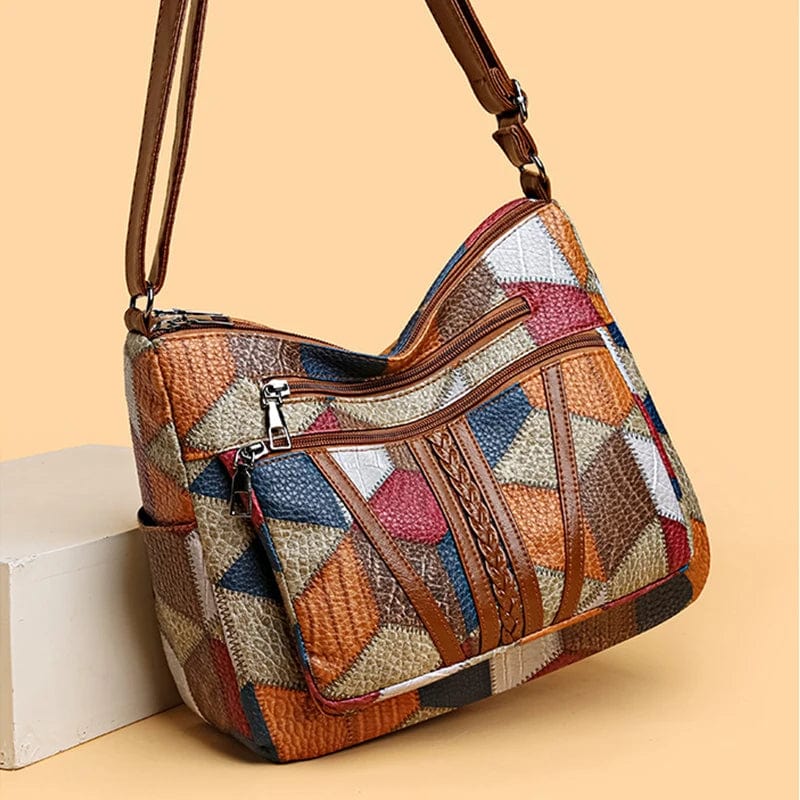 ISABELLE | Mosaik-Ledertasche