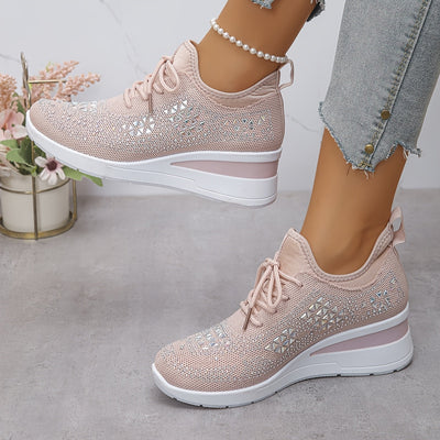 Solara | Glitzernde Keil-Sneaker